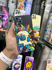 Paint Skull | Rebel Art Embossed Mobile Skin Wrap
