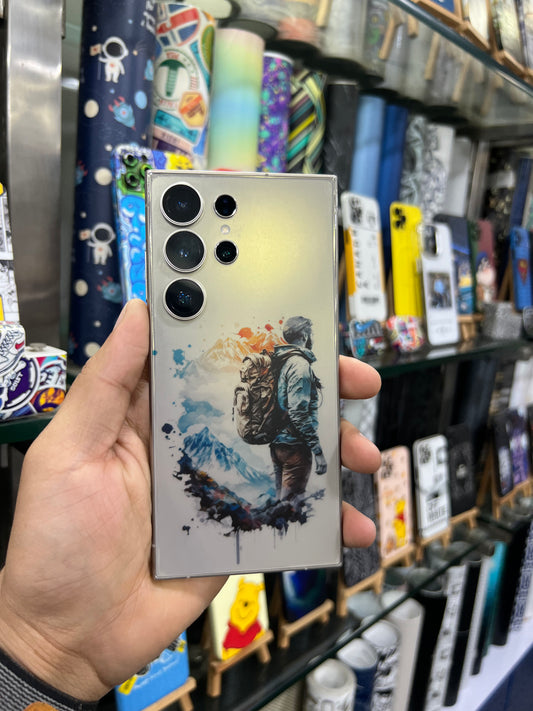 WanderCraft Collection | Road Less Traveled Transparent Mobile Skin Wrap
